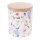 Porcelánová dóza s bambusovým víkem, 600ml Porcelánová dóza s bambusovým víkem, 600ml