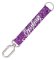 Krátká klíčenka s karabinkou Purple glitter Krátká klíčenka s karabinkou Purple glitter