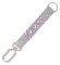 Krátká klíčenka s karabinkou Silver glitter Krátká klíčenka s karabinkou Silver glitter