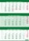 Tříměsíční kalendář zelený 2026 - nástěnný kalendář Tříměsíční kalendář zelený 2026 - nástěnný kalendář