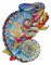 Dřevěné puzzle - Chameleon Dřevěné puzzle - Chameleon