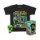 Funko Pocket POP&Tee: Minecraft - Blue Creeper (velikost L)
