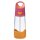 Láhev na pití s brčkem 450 ml - růžová/ oranžová