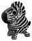 EUGY 3D kartonová skládačka - Zebra