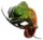 EUGY 3D kartonová skládačka - Chameleon