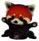 EUGY 3D kartonová skládačka - Panda červená EUGY 3D kartonová skládačka - Panda červená