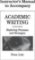 Academic Writing: Instructor´s Manual Academic Writing: Instructor´s Manual