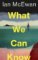What We Can Know What We Can Know