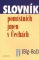 Slovník pomístních jmen v Čechách IV. (Bíg-Bož)