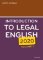 Introduction to Legal English Volume I. Introduction to Legal English Volume I.