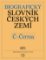 Biografický slovník českých zemí, 10. sešit (Č-Čerma) Biografický slovník českých zemí, 10. sešit (Č-Čerma)