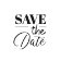 Dřevěné razítko, kulaté, 3 cm - Save the Date
