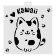 Šablona 28x28cm - Kawaii kočka