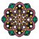 Dřevěný výřez k dekoraci Gomille, 20 cm - Mandala 2