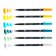 Tombow ABT Dual Pen Brush sada oboustranných štětcových fixů - Lemon Squeezy 6 ks