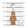 LEGO Minifigures T-Rex svítící figurka