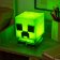 SquishyGlo Silikonové světlo Minecraft - Creeper
