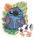 Dřevěné obrysové puzzle Stitch 50 dílků