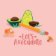 PENCIL SHARPENER WITH ERASER - LET'S AVOCUDDLE - AVOCADO