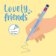 GEL PEN WITH ANIMAL DECORATION - LOVELY FRIENDS - SLOTH