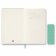 18měsíční diář Moleskine Colored Patterned 2026-27 - tvrdé desky, L, týdenní, světle zelen
