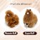 Plyšová hračka Alpaca SMALL MONSTER FLUFF – HAZELNUT