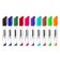 Kores popisovač K-MARKER na bílé tabule, zkosený hrot 3-5 mm, mix 10 barev