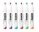 Kores popisovač K-MARKER na bílé tabule, zkosený hrot 3-5 mm, mix 6 barev