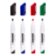 Kores K-MARKER SET 4 ks popisovače na bílé tabule a flipcharty kulatý hrot + stírací magne
