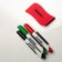 Kores K-MARKER SET 4 ks popisovače na bílé tabule a flipcharty kulatý hrot + stírací magne