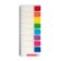 Samolepící popisovací záložky Index Strips na pravítku 45x12 mm / 8 barev / 15 lístků á ba