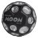 Hyperskákavý míček 63 mm Dark side of the Moon Ball - černá/stříbrná