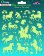 Samolepky svítící ve tmě - Unicorns