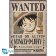 Plakát 61x91,5cm - One Piece - Wanted Luffy