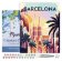 Malování podle čísel - Vintage Barcelona na rámu 40x50cm