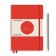 Zápisník Medium (A5) Hardcover, 251 pages, Red,,Bauhaus Edition, tečkovaný