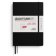 Black, Weekly Planner & Notebook Medium (A5) 2026, 18 Months, English