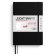 Black, Weekly Planner & Notebook Medium (A5) 2026, 18 Months, Softcover, English