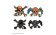 One Piece Set odznaků 2 ks - Luffy & Buggy