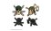 One Piece Set odznaků 2 ks - Zoro & Usopp
