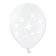 Balónky latexové transparentní s motýlky 30cm 6ks