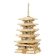 Puzzle 3D Pětipatrová pagoda 275 dílků, dřevěné