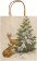Dárková papírová taška Green & White Christmas Deer