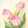 Papírový ubrousek Pastel Spring Tulip