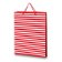 Dárková taška Stripes červená