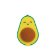 PENCIL SHARPENER WITH ERASER - LET'S AVOCUDDLE - AVOCADO