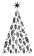 Šablona TCW 6"x6" (15,2x15,2 cm) - Happy Holly Tree