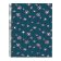 Poznámkový blok Blue Daisies, A4, 120 listů, karton, linkovaný