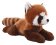 Panda červená ležící 26 cm