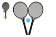 Soft tenis černý + míček
